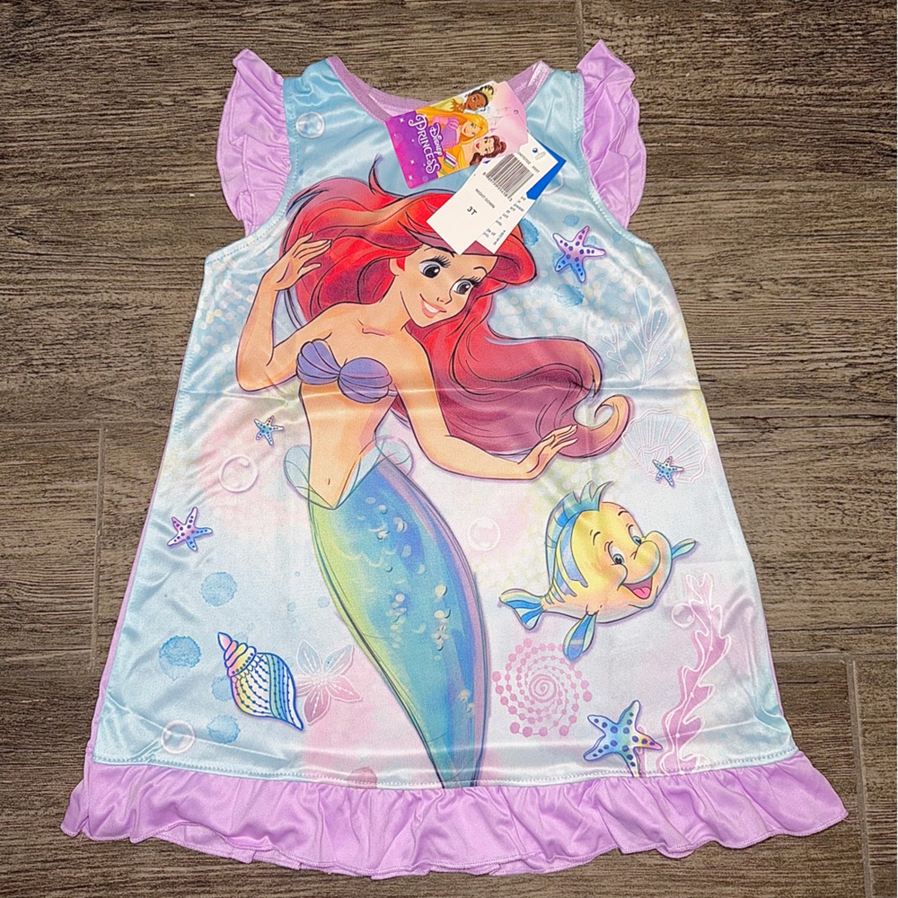 Disney Little Mermaid Nightgown - Purple and Blue